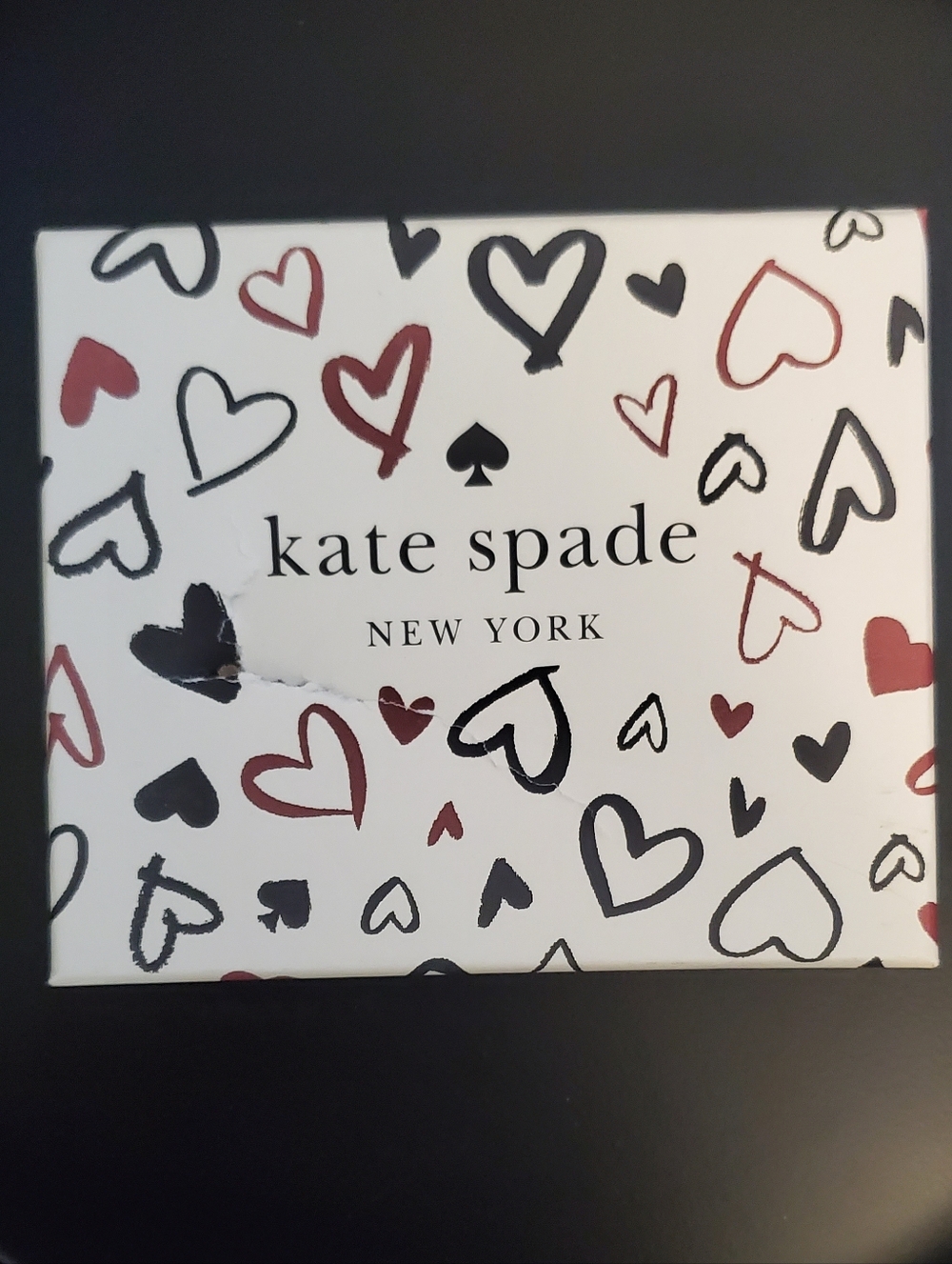 Kate Spade Staci Scribble Hearts Small Wallet w/ Card Case - Picture 10 of 12